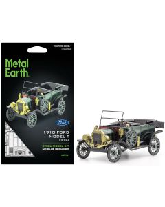 1910 Ford Model T Steel Model Kit - Green, Moderate Difficulty, Metal Earth