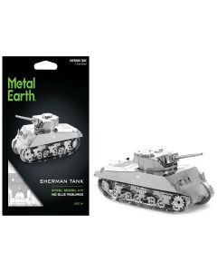 2023 Metal Earth American Sherman Tank Model Kit - Moderate Difficulty Steel Build