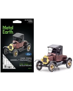 1925 Ford Model T Runabout Steel Model Kit - Dark Red & Black, Moderate Difficulty