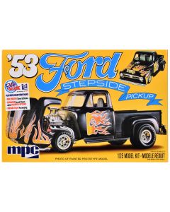 1953 Ford Stepside Pickup Truck Model Kit 1/25 Scale by MPC - Skill 2