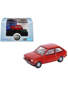 1976 Ford Fiesta Mk1 RHD Diecast Model Car - Venetian Red 1/148 Scale by Oxford