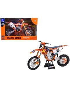 2023 KTM 450 SX-F #2 Cooper Webb Diecast Model Red Bull KTM SuperCross 1/6 New Ray