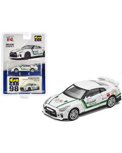 2020 Nissan GT-R (R35) White Dubai Police 1/64 Diecast Model Car Limited Edition