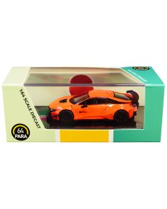 Diecast Model Car 1/64 BMW i8 Liberty Walk Orange by Paragon