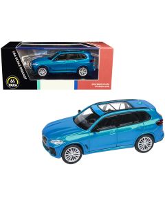 2018 BMW X5 G05 1/64 Diecast Model Car Sunroof Atlantis Blue Metallic Paragon
