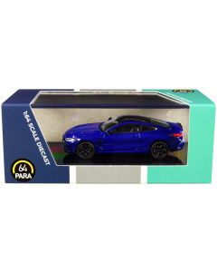 1/64 Diecast BMW M8 Coupe Marina Bay Blue Black Top Paragon Model Car
