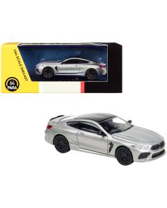 2023 BMW M8 Coupe 1/64 Diecast Model Car Donington Gray Metallic Paragon