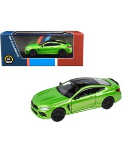 2022 BMW M8 Coupe 1/64 Diecast Model Car Java Green Metallic by Paragon