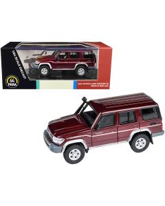 2014 Toyota Land Cruiser 76 1/64 Diecast Car Merlot Red Metallic Paragon Models