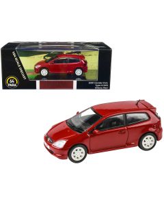 2001 Honda Civic Type R EP3 1/64 Diecast Car Milano Red Paragon Models