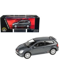 2001 Honda Civic Type R EP3 1/64 Diecast Cosmic Gray Metallic by Paragon Models