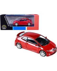 2023 Honda Civic Type R FN2 Diecast Model Car 1/64 Scale Milano Red Paragon