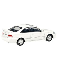 1999 Honda Civic Si EM1 Diecast Model Car 1/64 Taffeta White Sunroof Paragon