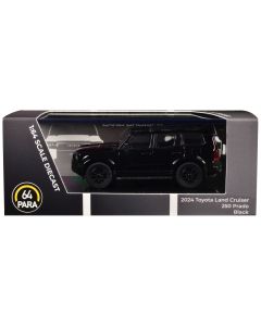 2024 Toyota Land Cruiser 250 Prado Black 1/64 Diecast Model Car Paragon Models