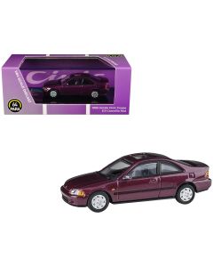 1995 Honda Civic Coupe EJ1 Diecast Model Car 1/64 Camellia Red Metallic by Paragon Models