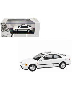 1995 Honda Civic Coupe EJ1 Diecast Model Car White Sunroof 1/64 by Paragon Models