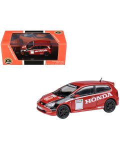 2001 Honda Civic Type R EP3 Red BTCC Racing 1/64 Diecast Model Car by Paragon