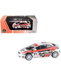 2007 Honda Civic Type R FN2 RHD Diecast Model #91 Buddy Club 1/64 Paragon Models