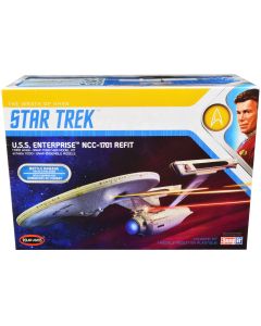 1982 U.S.S. Enterprise NCC-1701 Refit Model Kit 1/1000 Scale Star Trek II Polar Lights