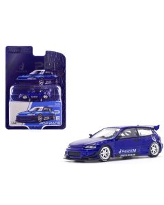 2023 Pandem Civic EG6 RHD Blue Metallic Enigma Exclusive 1/64 Diecast Model Car