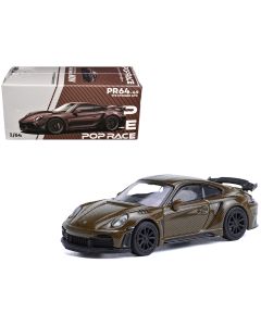 2023 Stinger GTR Brown Carbon 1/64 Diecast Model Car by Pop Race