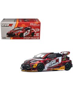 2023 Toyota GR Yaris RHD Diecast Model Car 1/64 Red Metallic by Pop Race