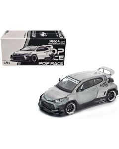 2023 Toyota GR Yaris RHD Diecast Model Car 1/64 by Pop Race - Raw Metal