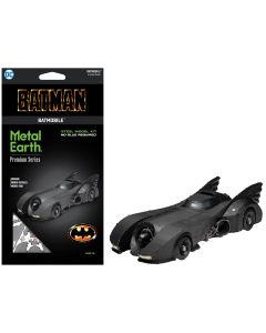 1989 Batmobile Model Kit - Black Batman Steel Model by Metal Earth, Challenging Difficulty