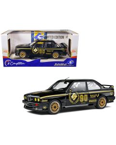 1990 BMW E30 M3 Diecast Model Car 1/18 Solido Limited Edition Black Competition