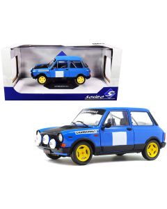 1980 Autobianchi A112 Abarth Rally Car Diecast Model 1/18 Blue Solido