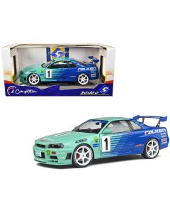 2001 Nissan Skyline GT-R R34 RHD Diecast Model Car 1/18 Solido JGTC Falken #1