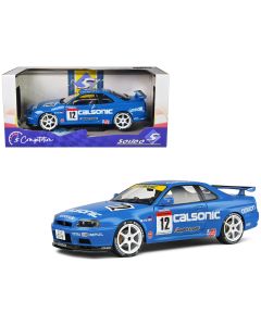 2000 Nissan Skyline GT-R R34 Streetfighter RHD Blue Calsonic Tribute 1/18 Diecast Solido