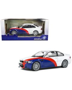 2000 BMW E46 M3 Diecast Model Car Streetfighter White Blue Red Graphics 1/18 Solido
