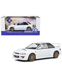 1998 Subaru Impreza 22B RHD Diecast Model Car - Pure White, Gold Wheels 1/18 by Solido