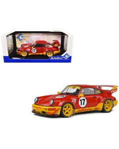 2016 RWB Bodykit #17 Maty’s Idlers Red Yellow Graphics 1/18 Diecast Model Car Solido