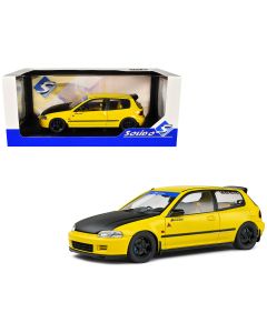1991 Honda Civic EG6 Spoon Version Yellow 1/18 Diecast Model Car RHD Solido