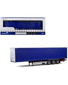 2023 Tarpaulin Trailer Blue Truck Edition 1/24 Diecast Model Car by Solido