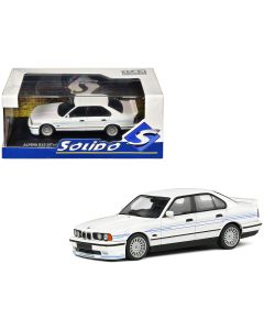 1994 BMW E34 Alpina B10 BiTurbo 1/43 Diecast Model Car White Blue Stripes Solido