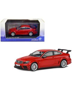 2012 Mercedes-Benz C63 AMG Black Series 1/43 Diecast Model Car Fire Opal Red Solido