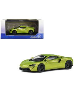 2023 McLaren Artura Hybrid Supercar 1/43 Diecast Model Car Light Green Metallic Solido