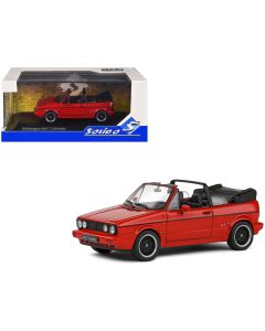 1992 Volkswagen Golf 1 Cabriolet Sportline Diecast Model Car 1/43 Solido Tornado Red