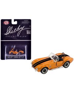 2023 Shelby Cobra 427 S/C Diecast Model Car 1/64 Orange Black Stripes ACME
