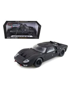 1966 Ford GT40 MK2 Diecast Model Car Matt Black 1/18 by Shelby Collectibles