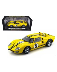 1966 Ford GT-40 MK II #8 Yellow Black Stripes 1/18 Diecast Model Car Shelby