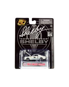 1965 Ford Mustang Shelby GT350R #98B Diecast Model Car - Terlingua Racing Team, White/Blue Stripes