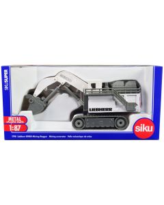 2022 Liebherr R9800 Mining Excavator 1/87 Diecast Model - White Gray Siku