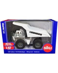 2023 Liebherr T 264 Mining Truck White 1/87 Diecast Model by Siku HO Scale