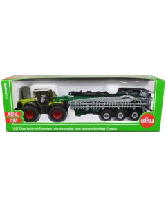 2023 Claas 5000 Xerion Tractor Diecast Model with Vacuum Tanker 1/87 HO Siku