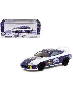 2023 Toyota Supra RHD Diecast Model Car, Billionaire Boys Club Purple & White, 1/64 by Tarmac Works