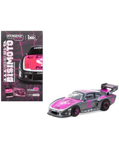 2023 Porsche 935 K3V Bisimoto 1/64 Diecast Model Gray Metallic Pink Hood Tarmac Cards